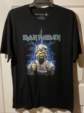 Iron Maiden “Mummy Eddie” Black Short-Sleeve Graphic Tee